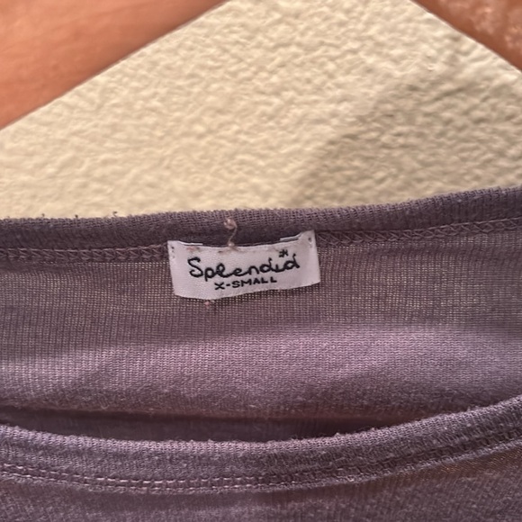 Splendid Lavender Long Sleeve Tee - Picture 6 of 10